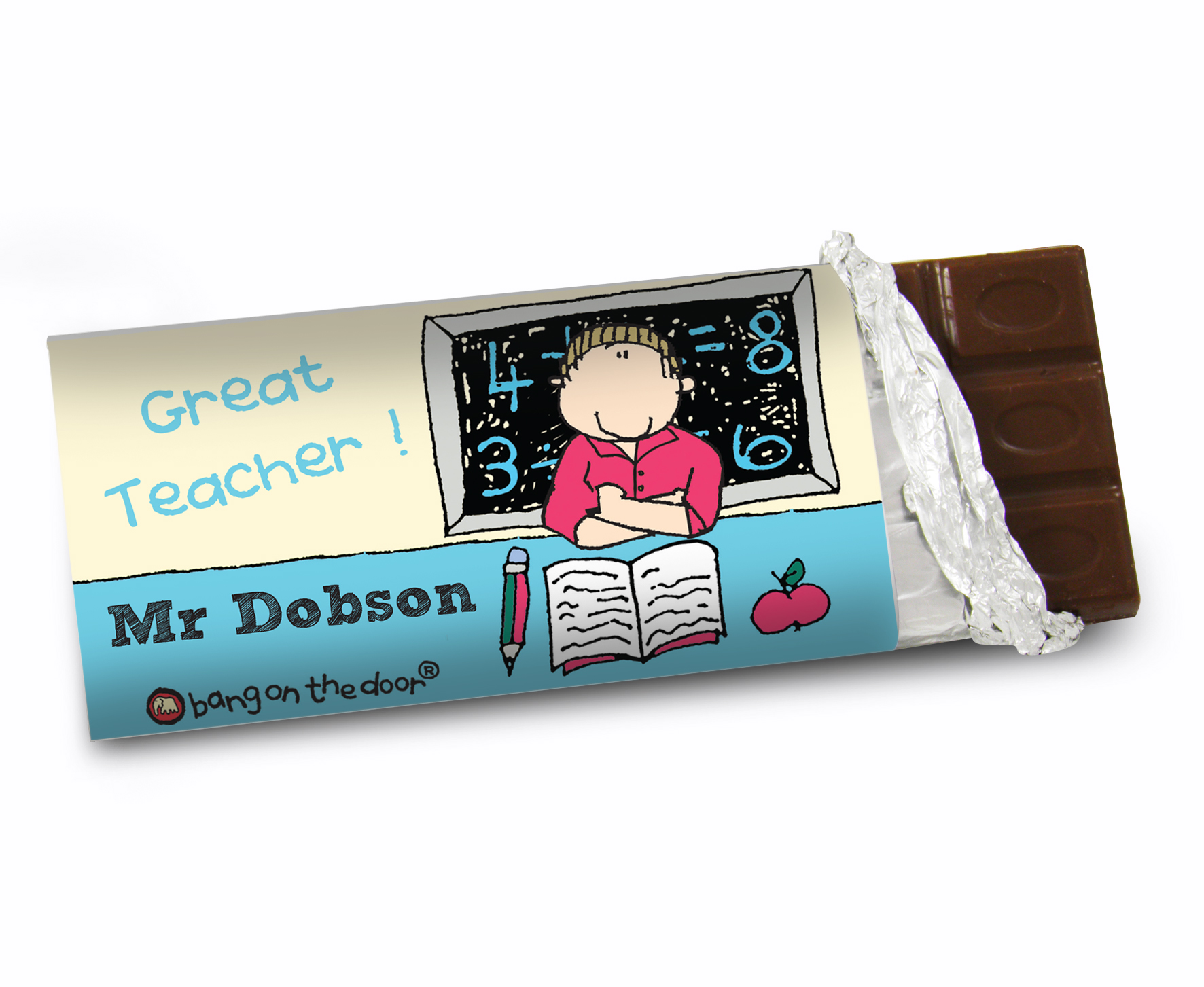 Bang On The Door Male Teacher Chocolate Bar